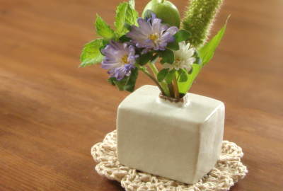 鈴木美汐 / block 花器(blanc)